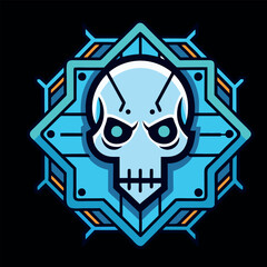 design logo mascot character illustration colorful symbol skull