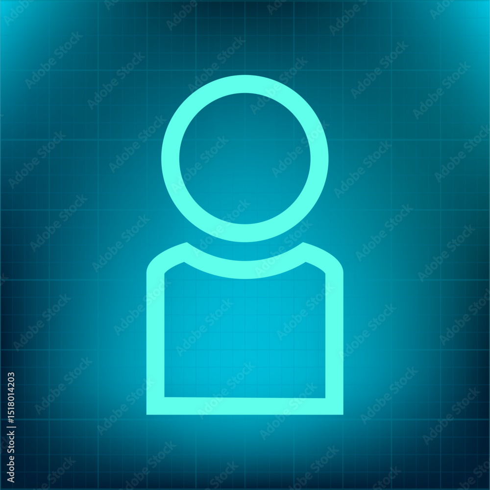 Poster vector icon on a blue background with a gradient