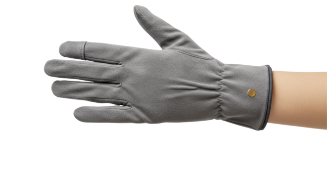 Isolated Gray Glove