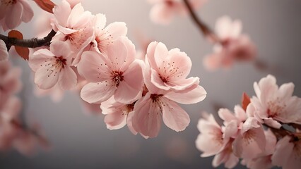 Sakura petals flower background