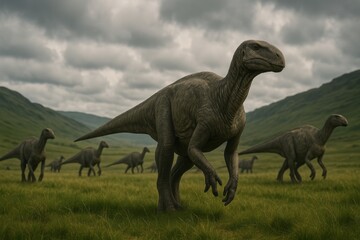 Fototapeta premium Iguanodon Herd