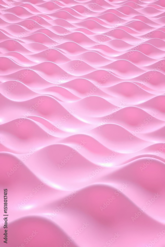 Poster texture of soft pink waves undulating in a vibrant pattern across a smooth surface