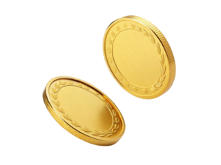 Golden coins spin gracefully, showcasing their shiny surfaces and intricate designs, perfect for collectors and enthusiasts alike