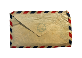 old envelope isolated on white
