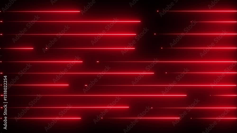 Poster abstract motion traffic fast, internet speed glowing horizontal lines animation isolated on black ba