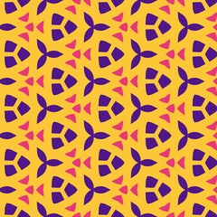 Tropical Pulse Non-Seamless Geometric Pattern