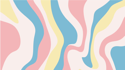 Abstract Pastel Swirl Background  Fluid Lines and Soft Colors
