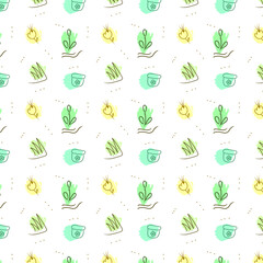 seamless pattern with abstract shapes, cute fabric motifs, wrapping paper designs, abstract shape