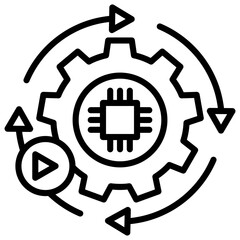 Automation Line Icon