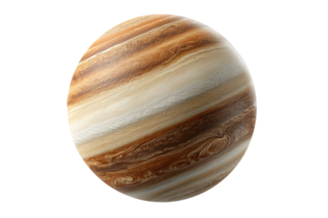 PNG Detailed view of jupiter's atmospheric bands and swirling storms in space