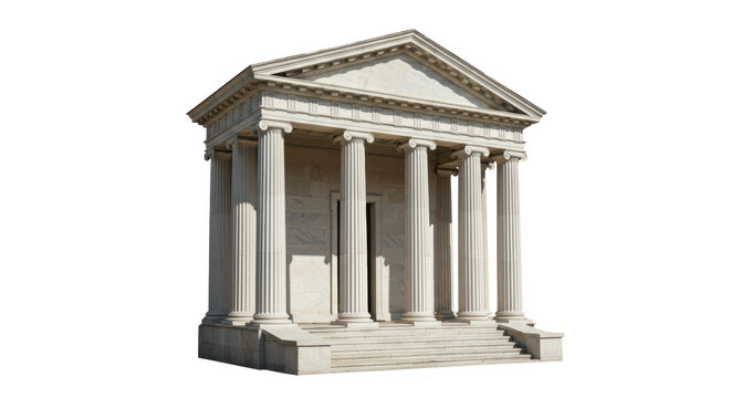 Isolated neoclassical building