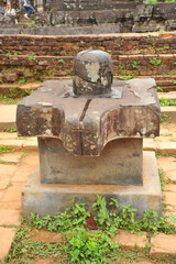  Ancient Shiva Lingam ar ruins of My Son Temple in Quang Nam province, Vietnam. 