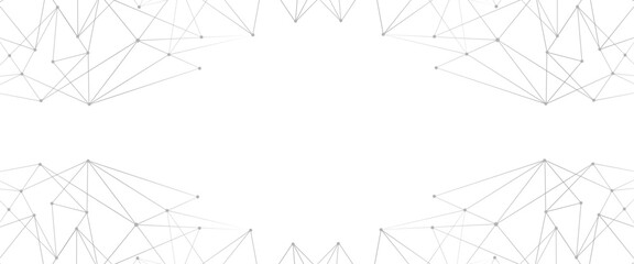 Vector abstract minimalist lines and dots technology pattern geometric background