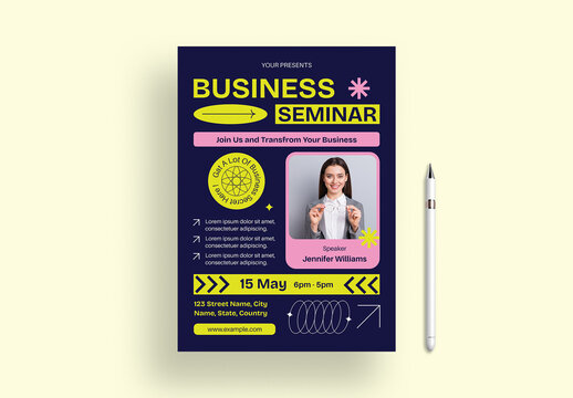 Professional Business Workshop & Seminar Flyer Layout