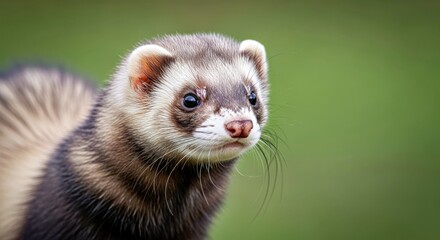 Intimate Ferret Portrait Wildlife Photography Close Up Animal Nature