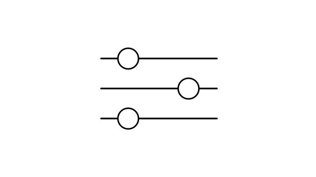 control panel switching animation icon vector
