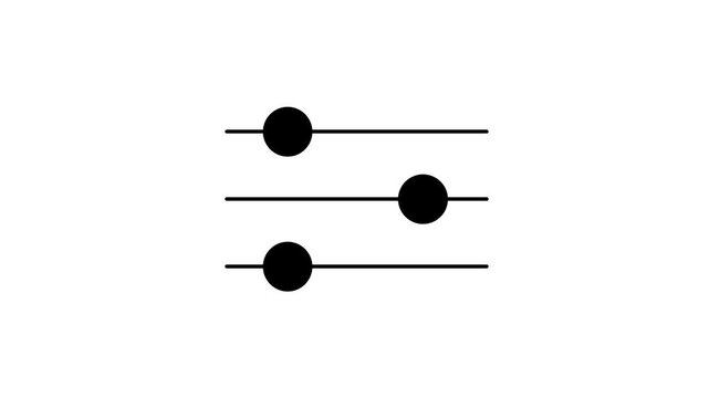 control panel switching animation icon vector