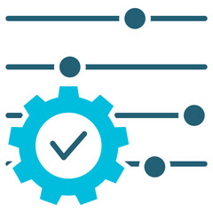 Control Glyph Blue Icon