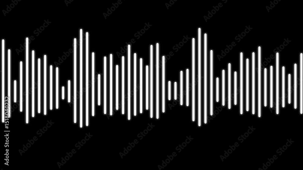 Poster dynamic equalizer visual effect, abstract sound waves, digital simple equalizer (sound wave), on iso