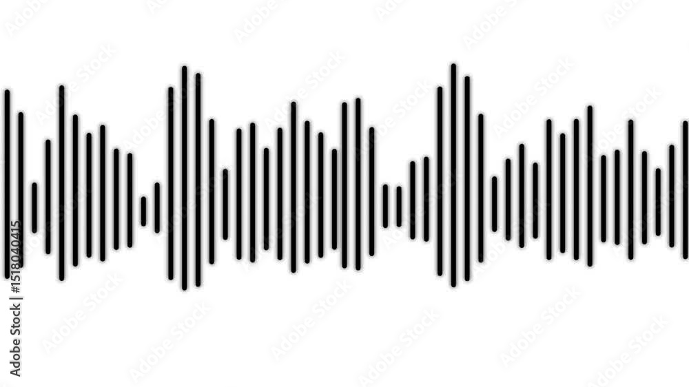 Poster dynamic equalizer visual effect, abstract sound waves, digital simple equalizer (sound wave), on iso