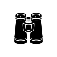 Minimalist Binoculars Vector Icon Illustration