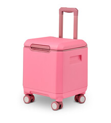 Collection of handheld Pink Color  Refrigerator isolated on PNG Transparent background. Cut-Out Clipping Path With Adobe Photoshop Pen Tool . PNG Transparent Ice box .