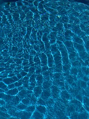 Pool water clear blue 