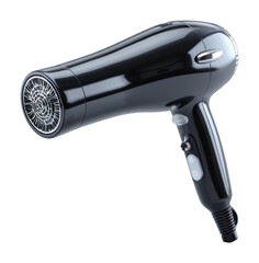 Drying hair quickly hair dryer usage home product beauty tips isolated on transparent background