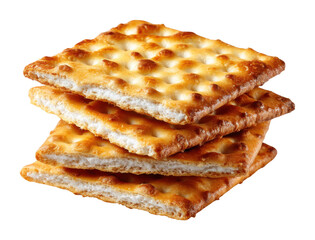 Delicious homemade crackers kitchen food bright lighting perspective isolated on transparent background