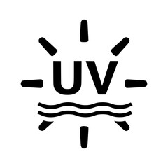 UV Radiation Sun Protection Icon Vector