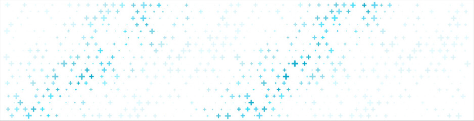 Abastract healthcare medical background. Mathematical random plus symbols pattern. Technology innovation in medicine.