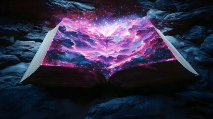 Open Book Reveals Cosmic Galaxy