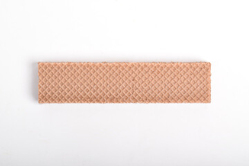Wafers with chocolate isolated on white background