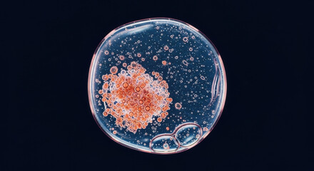 Naklejka premium Microscopic cell samples