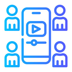 mobile marketing icon