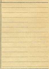 Obraz premium Retro photo lined paper texture. Old antique ledger paper correspondence. Announcement board. Vintage paper background. 
