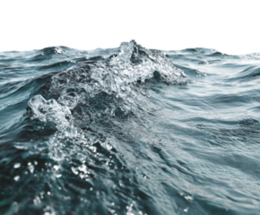 Dynamic ocean waves seascape water coastal environment view nature's beauty isolated on transparent background