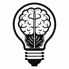 light bulb with green leaf