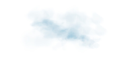 PNG Soft Blue Vapor Cloud with Hazy Fog and Abstract Smoke Effect on Transparent Background