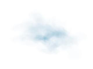 Light Blue Smoke PNG Transparent Cloud Effect with Soft Mist and Vapor Texture on White Background