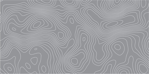 A seamless,abstract pattern resembling topographic lines or wood grain,with thin,flowing light grey lines on a solid medium grey background.The lines form organic,undulating shapes and closed contours