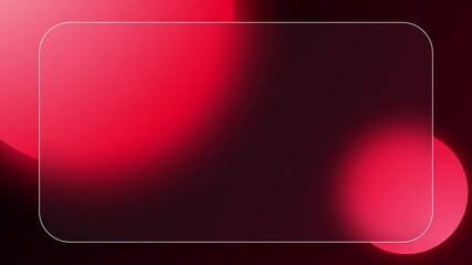 presentation background with blur red circle, geometric shape animation