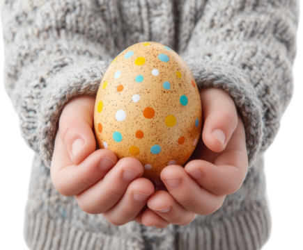 Easter egg hunt celebration home family fun and traditions isolated on transparent background