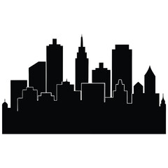 Fototapeta premium city skyline vector illustration