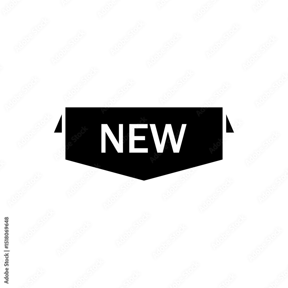 Fototapete new label icon. flat vector related icon for web and mobile applications.