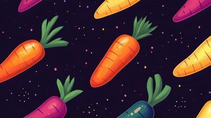 Vector graphic of a carrot icon, perfect for food-related designs.


