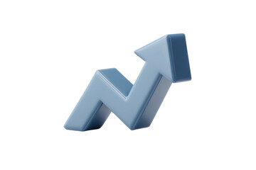 PNG Blue upward arrow symbolizing growth and success