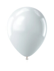Celebratory white balloon floating in air at a party festive atmosphere view isolated on transparent background