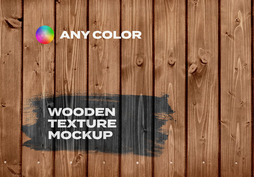 Wooden Mockup Template Wall Outdoor Street Indoor Overlay Texture Pack Effect Surface