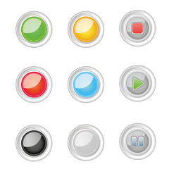 Botões redondos game app site